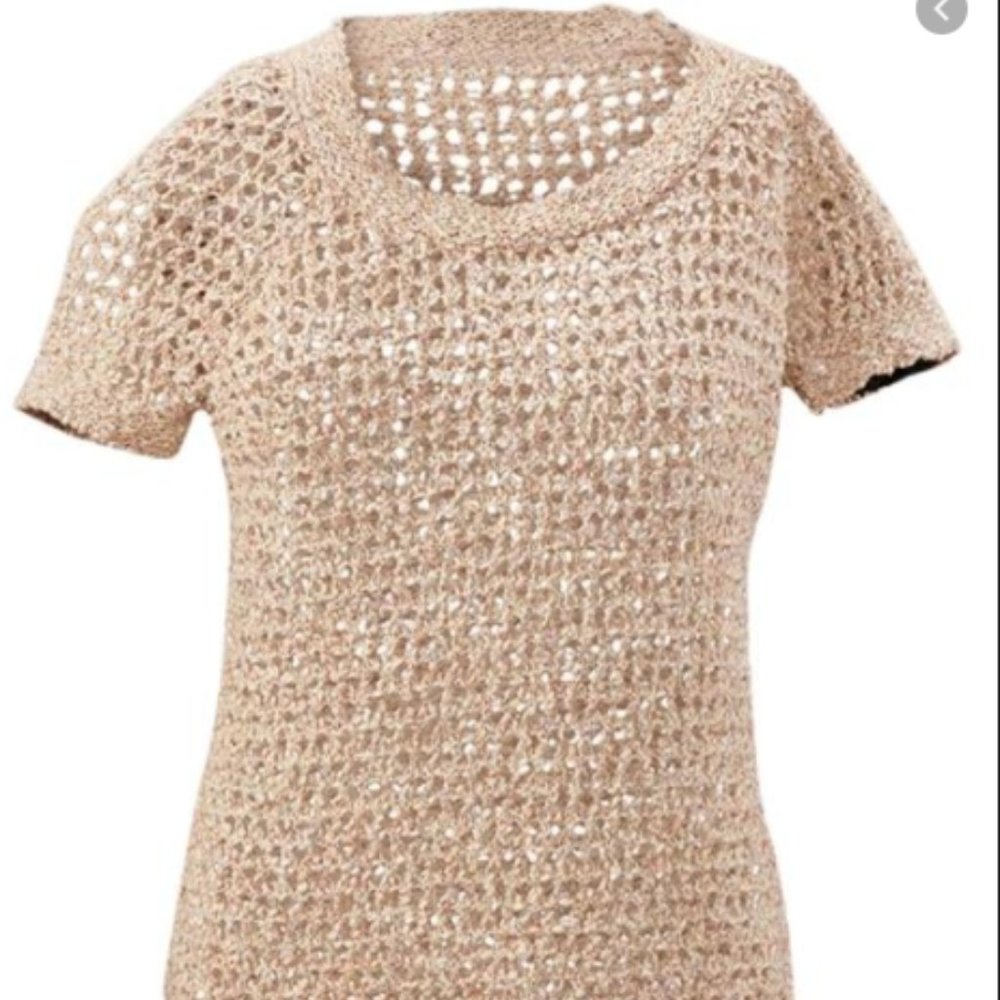 CAbi Sorbet Short Sleeve Sweater (Style 196)